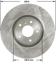 Bendix Brakes Global Brake Rotors for 2007-2008 G35, 2008-2013 G37, 2014-2015 Q60 - PRT5815