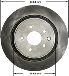 Bendix Brakes Global Brake Rotors for 2007-2008 G35, 2008-2013 G37, 2014-2015 Q60 - PRT5816
