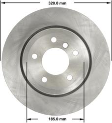 Bendix Brakes Brake Rotors PRT5820