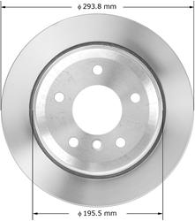 Bendix Brakes Global Brake Rotors for 2001-2005 325XI - PRT5873