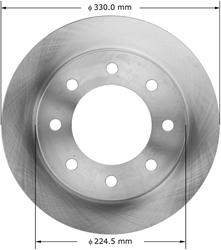 Bendix Brakes Brake Rotors PRT5875