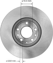 Bendix Brakes Global Brake Rotors for 2006-2007 6 - PRT5880