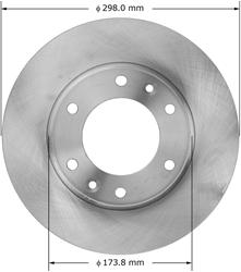 Bendix Brakes Brake Rotors for 2007-2008 ENTOURAGE, 2006-2014 SEDONA - PRT5881