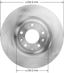 Bendix Brakes Global Brake Rotors for 2004-2011 RX-8 - PRT5882