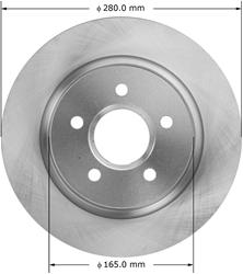 Bendix Brakes Global Brake Rotors PRT5884