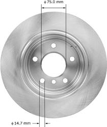 Bendix Brakes Global Brake Rotors for 2004-2007 525I, 530I, 2008-2009 528I - PRT5885