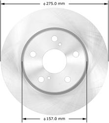 Bendix Brakes Global Brake Rotors PRT5886