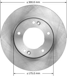Bendix Brakes Global Brake Rotors for 2007-2009 SORENTO - PRT5895