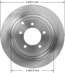 Bendix Brakes Global Brake Rotors PRT5896