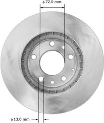Bendix Brakes Global Brake Rotors for 2007-2012 CX-7 - PRT5897