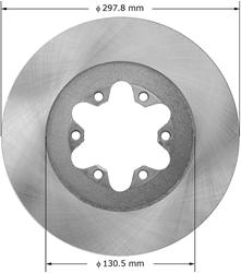 Bendix Brakes Global Brake Rotors for 2009-2012 CANYON, COLORADO - PRT5906