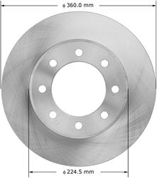 Bendix Brakes Brake Rotors PRT5909