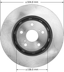 Bendix Brakes - Brake Rotors for 2009-2015 VENZA - PRT5912