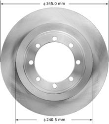 Bendix Brakes - Brake Rotors for 2008-2025 E-350 SUPER DUTY, 2009-2018 E-450 SUPER DUTY - PRT5914