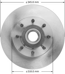 Bendix Brakes Global Brake Rotors PRT5915