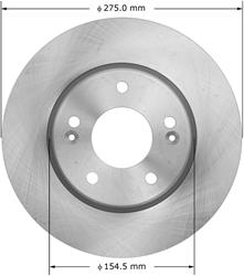 Bendix Brakes - Brake Rotors for 2007-2010 ELANTRA - PRT5921