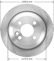 Bendix Brakes Global Brake Rotors for 2006-2015 COOPER - PRT5964