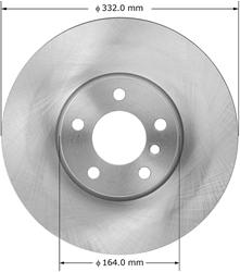 Bendix Brakes Global Brake Rotors for 2007-2018 X5, 2011-2019 X6 - PRT5968