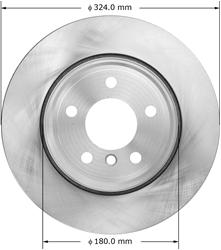 Bendix Brakes Global Brake Rotors PRT5970