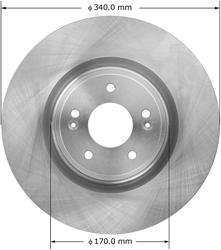 Bendix Brakes Global Brake Rotors for 2010-2016 GENESIS COUPE - PRT5975