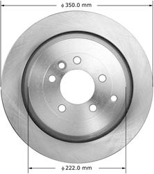 Bendix Brakes - Brake Rotors for 2005-2009 LR3, 2010-2016 LR4, 2006-2013 RANGE ROVER SPORT - PRT5989