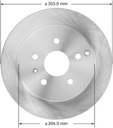 Bendix Brakes Global Brake Rotors for 2010-2017 EQUINOX, TERRAIN - PRT5996