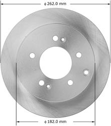 Bendix Brakes Global Brake Rotors for 2010-2013 FORTE, FORTE KOUP, SOUL - PRT5998