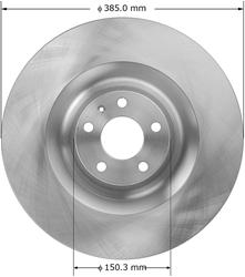 Bendix Brakes Global Brake Rotors for 2007-2011 S6 - PRT6002
