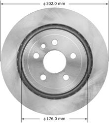 Bendix Brakes Global Brake Rotors PRT6006