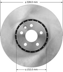 Bendix Brakes Global Brake Rotors for 2010-2015 XC60 - PRT6009