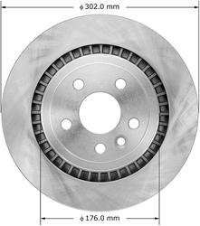 Bendix Brakes Global Brake Rotors for 2010-2017 XC60 - PRT6010