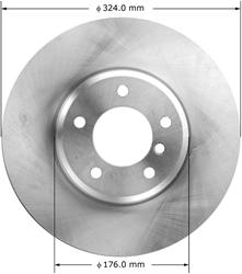 Bendix Brakes Brake Rotors PRT6012