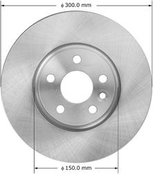 Bendix Brakes Global Brake Rotors PRT6015