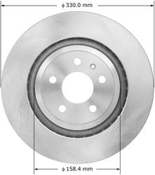 Bendix Brakes Global Brake Rotors for 2007-2011 S6 - PRT6027