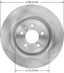 Bendix Brakes Global Brake Rotors for 2011-2014 MUSTANG - PRT6035