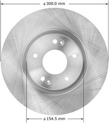 Bendix Brakes Brake Rotors for 2010-2012 SANTA FE, 2011-2013 SORENTO - PRT6036