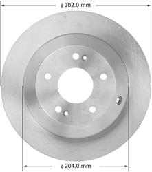 Bendix Brakes Global Brake Rotors PRT6037