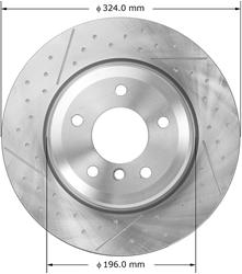 Bendix Brakes Global Brake Rotors for 2011-2013 135I - PRT6045