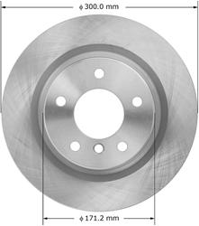 Bendix Brakes Global Brake Rotors for 2008-2013 128I - PRT6046