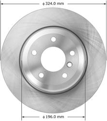Bendix Brakes Global Brake Rotors for 2008-2013 135I - PRT6047
