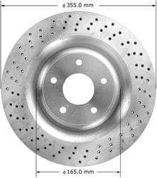 Bendix Brakes Global Brake Rotors for 2006-2013 CORVETTE - PRT6050