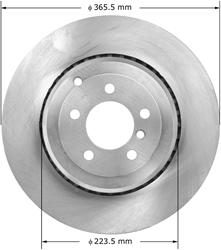 Bendix Brakes Global Brake Rotors for 2010-2012 RANGE ROVER - PRT6065