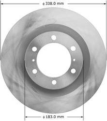 Bendix Brakes Global Brake Rotors for 2010-2024 4RUNNER, 2010-2023 GX460 - PRT6066