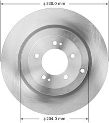 Bendix Brakes Global Brake Rotors for 2008-2011 LANCER - PRT6069