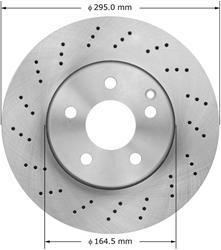 Bendix Brakes Global Brake Rotors for 2012-2015 C250, 2008-2012 C300 - PRT6071