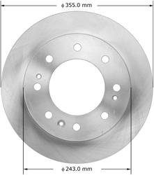 Bendix Brakes Global Brake Rotors PRT6074
