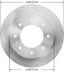 Bendix Brakes Global Brake Rotors PRT6075