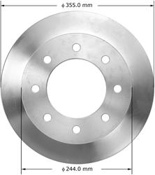 Bendix Brakes Global Brake Rotors for 2011-2019 SIERRA 3500 HD, SILVERADO 3500 HD - PRT6076