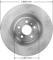 Bendix Brakes Global Brake Rotors for 2004-2010 A8 QUATTRO, 2004-2006 PHAETON, 2007 S8 - PRT6078