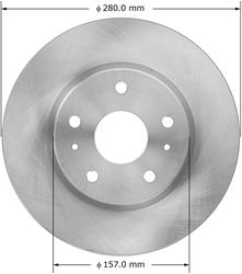 Bendix Brakes Global Brake Rotors for 2007-2013 SX4 - PRT6088